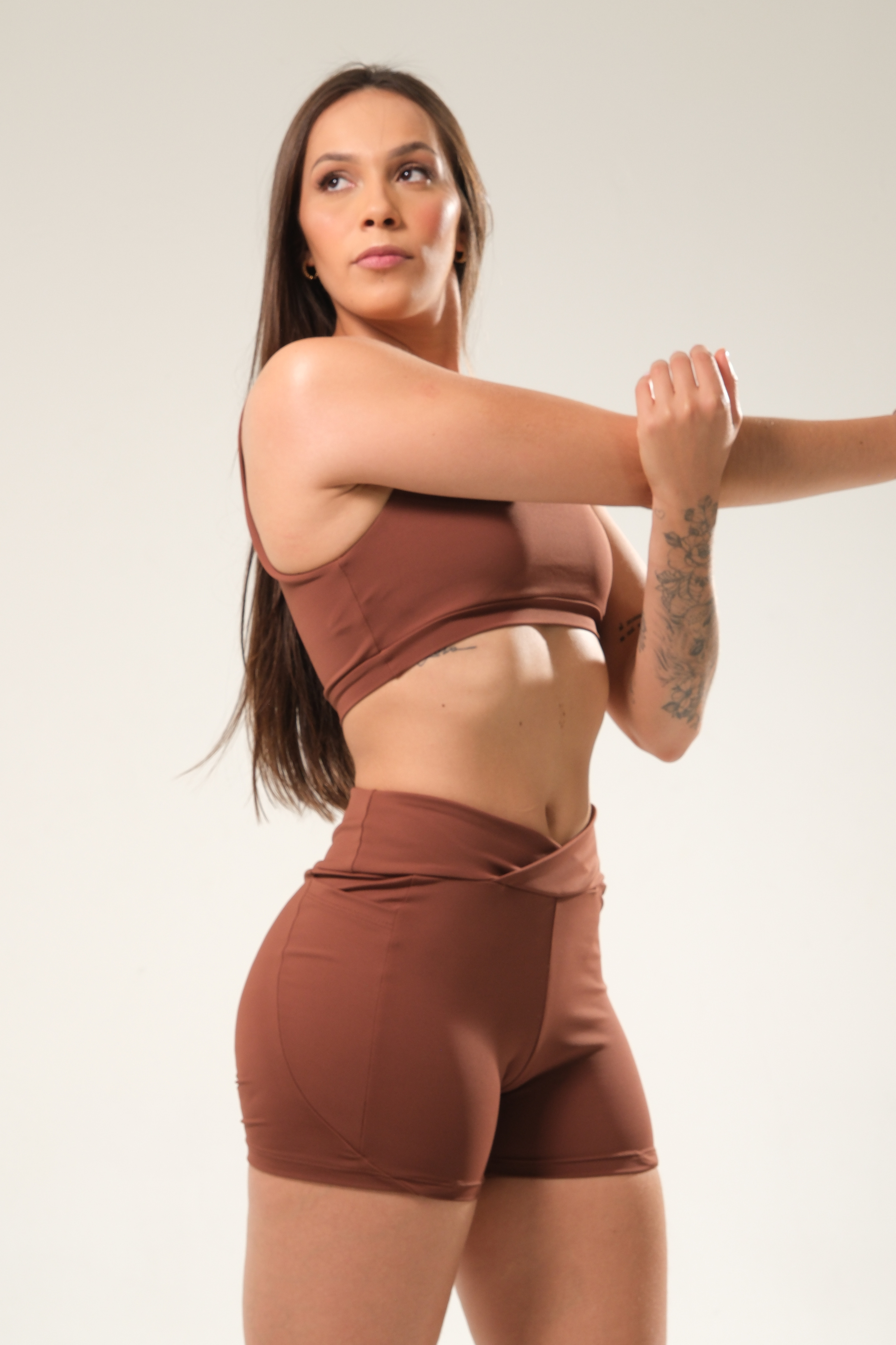 Shorts Sers Curve  - Lycra Adaptiv  | choco