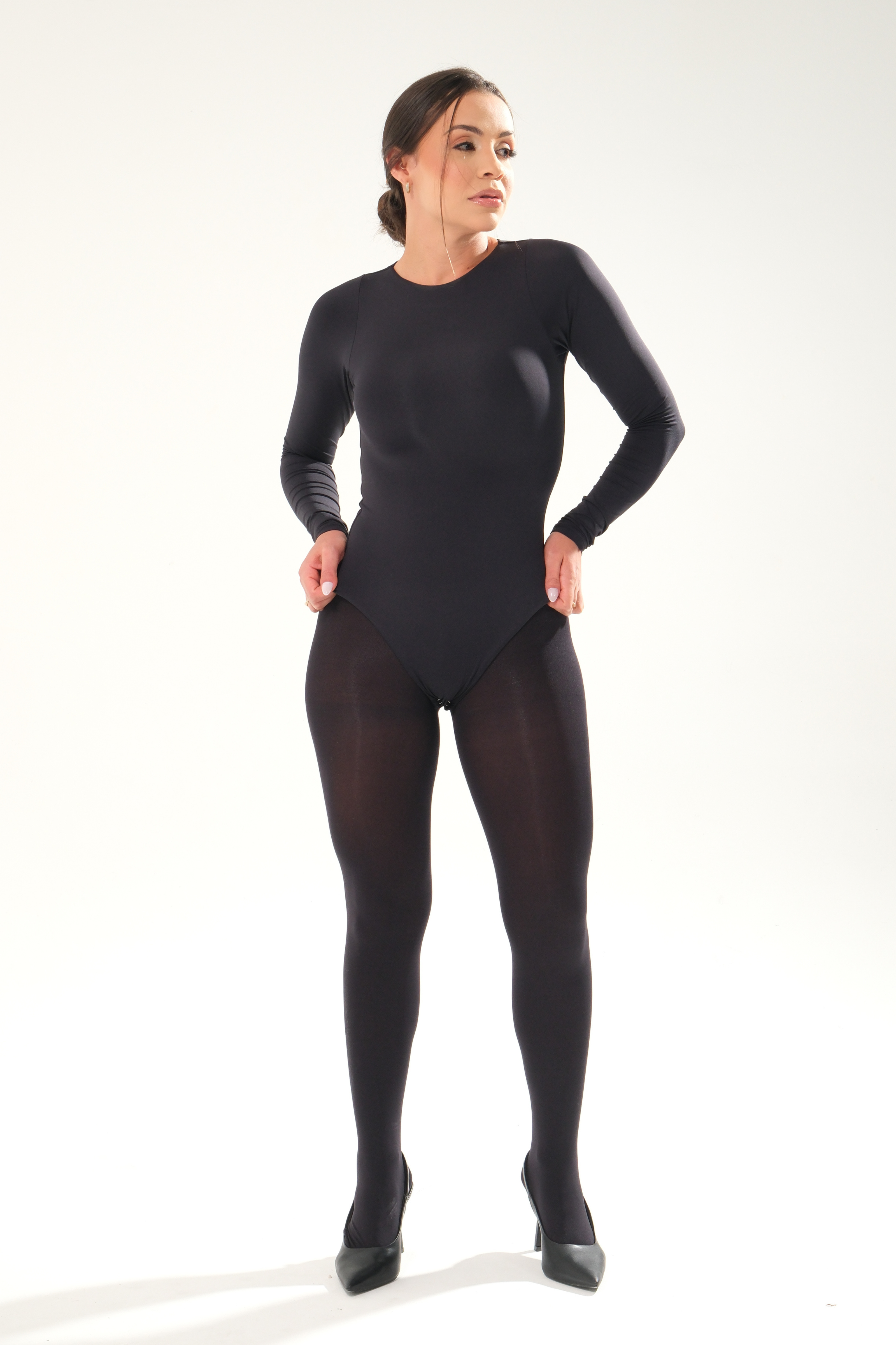 Body Sers Manga Longa  | Black